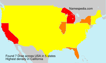Surname Drae in USA Surname Drae in USA