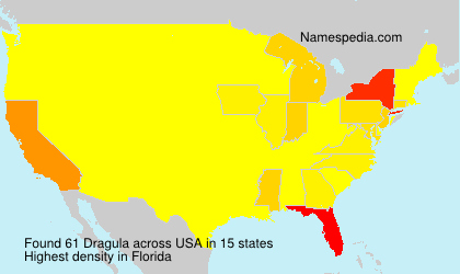 Surname Dragula in USA Surname Dragula in USA