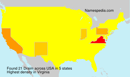 Surname Draim in USA Surname Draim in USA