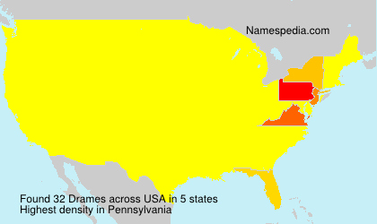Surname Drames in USA Surname Drames in USA