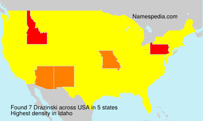 Surname Drazinski in USA Surname Drazinski in USA