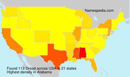Surname Dread in USA Surname Dread in USA