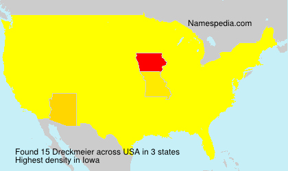 Surname Dreckmeier in USA Surname Dreckmeier in USA