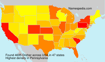 Surname Dreher in USA Surname Dreher in USA