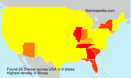 Surname Dreiser in USA Surname Dreiser in USA