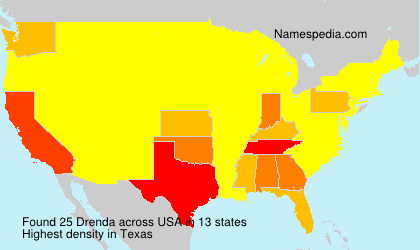 Surname Drenda in USA Surname Drenda in USA