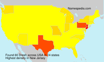 Surname Dresh in USA Surname Dresh in USA