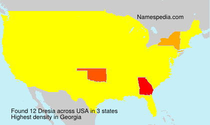 Surname Dresia in USA Surname Dresia in USA