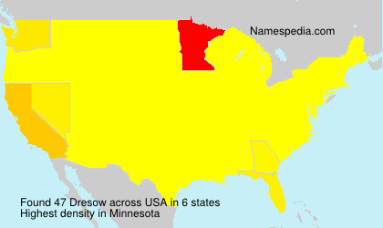 Surname Dresow in USA Surname Dresow in USA