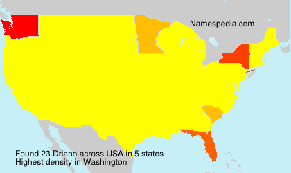Surname Driano in USA Surname Driano in USA