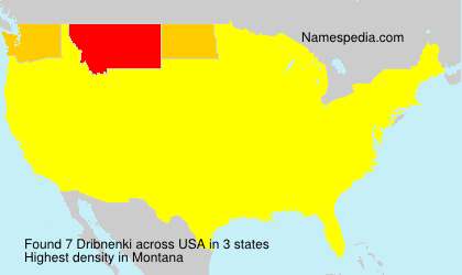 Surname Dribnenki in USA