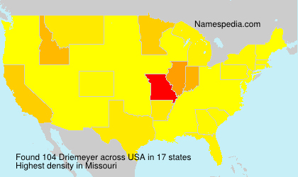 Surname Driemeyer in USA Surname Driemeyer in USA