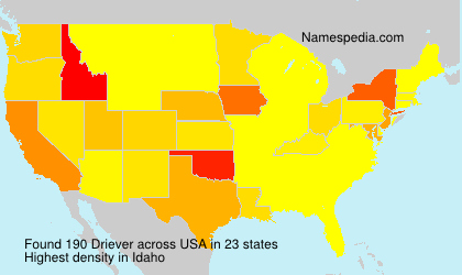 Surname Driever in USA Surname Driever in USA