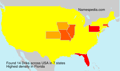 Surname Driks in USA Surname Driks in USA