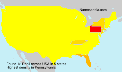 Surname Drioli in USA Surname Drioli in USA