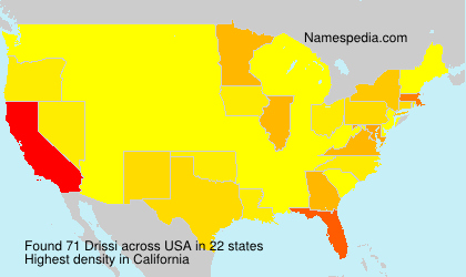 Surname Drissi in USA Surname Drissi in USA