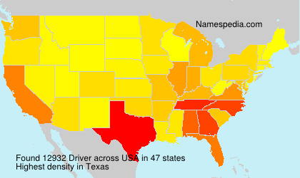 Surname Driver in USA Surname Driver in USA