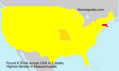 Surname Drizik in USA Surname Drizik in USA