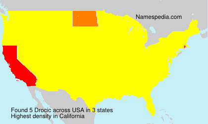 Surname Drocic in USA Surname Drocic in USA