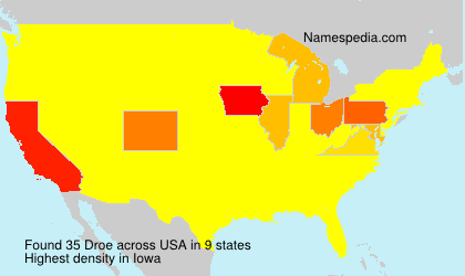 Surname Droe in USA Surname Droe in USA