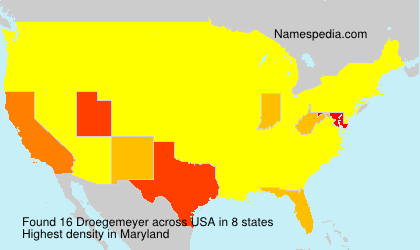 Surname Droegemeyer in USA Surname Droegemeyer in USA
