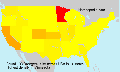 Surname Droegemueller in USA