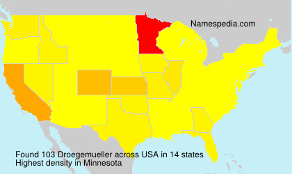 Surname Droegemueller in USA Surname Droegemueller in USA