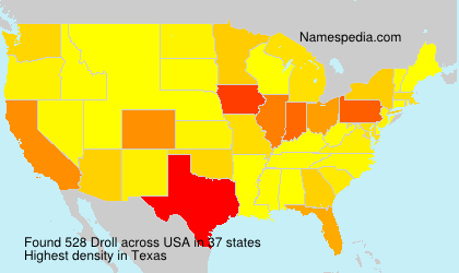 Surname Droll in USA Surname Droll in USA