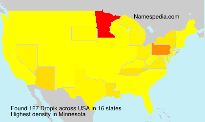 Surname Dropik in USA Surname Dropik in USA