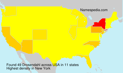 Surname Drosendahl in USA