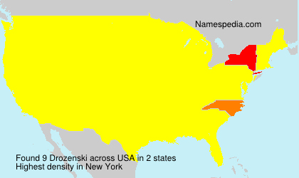 Surname Drozenski in USA