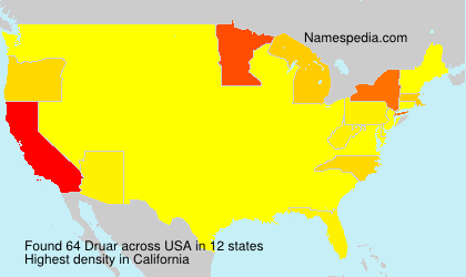 Surname Druar in USA Surname Druar in USA