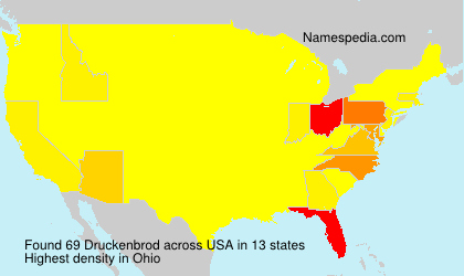 Surname Druckenbrod in USA