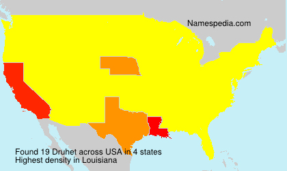 Surname Druhet in USA Surname Druhet in USA
