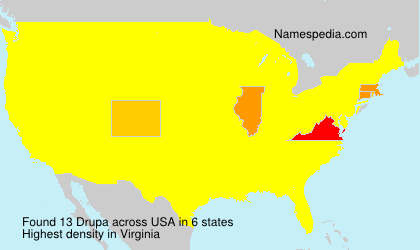 Surname Drupa in USA Surname Drupa in USA