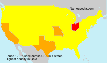 Surname Drushell in USA Surname Drushell in USA