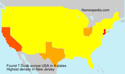 Surname Duab in USA Surname Duab in USA