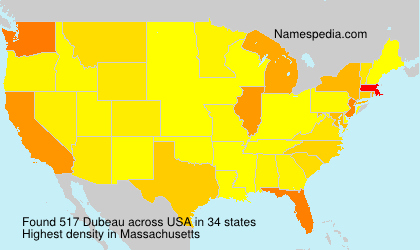 Surname Dubeau in USA Surname Dubeau in USA