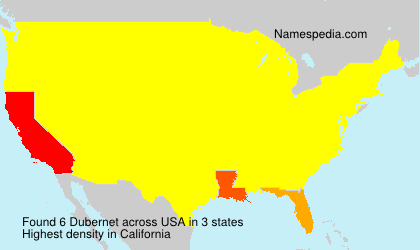 Surname Dubernet in USA Surname Dubernet in USA
