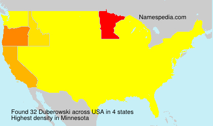 Surname Duberowski in USA Surname Duberowski in USA