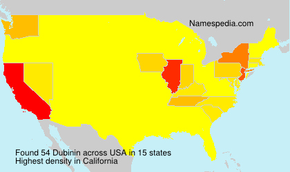 Surname Dubinin in USA Surname Dubinin in USA