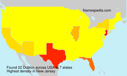 Surname Dublon in USA Surname Dublon in USA