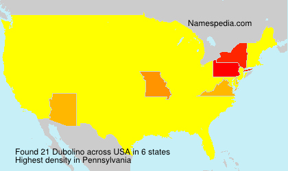 Surname Dubolino in USA Surname Dubolino in USA