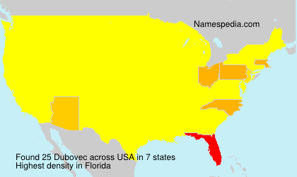 Surname Dubovec in USA Surname Dubovec in USA