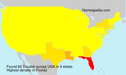 Surname Ducatel in USA Surname Ducatel in USA
