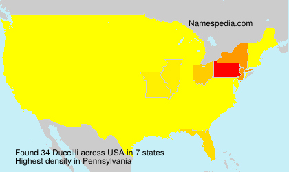 Surname Duccilli in USA Surname Duccilli in USA