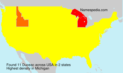 Surname Duceac in USA Surname Duceac in USA