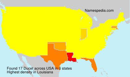 Surname Ducet in USA Surname Ducet in USA