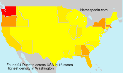 Surname Ducette in USA Surname Ducette in USA