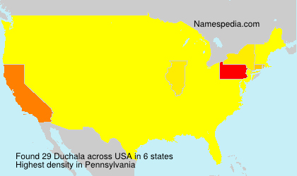 Surname Duchala in USA Surname Duchala in USA
